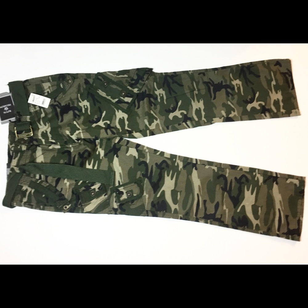 Royal Premium Denim Slim Straight Camo Cargo Pants - Picture 8 of 8